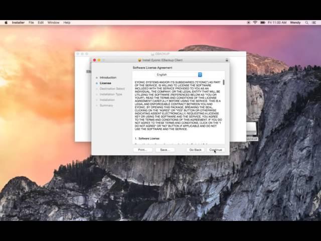 #01B Online Backup - Getting Started: Installing the Client on a Mac for Home Plans