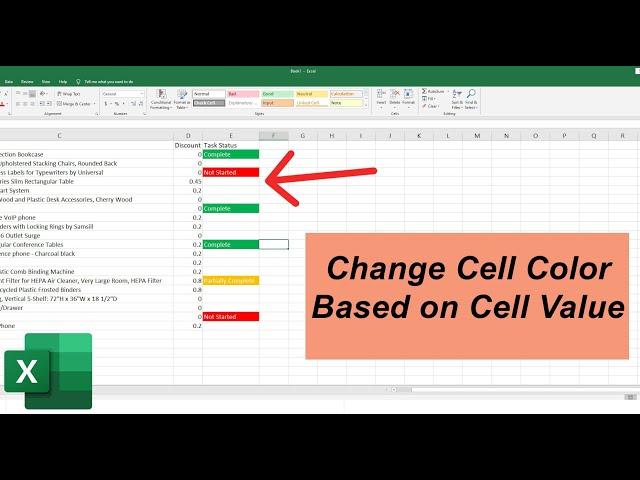 Change Cell Color based on Dropdown Selection | Excel Tutorial