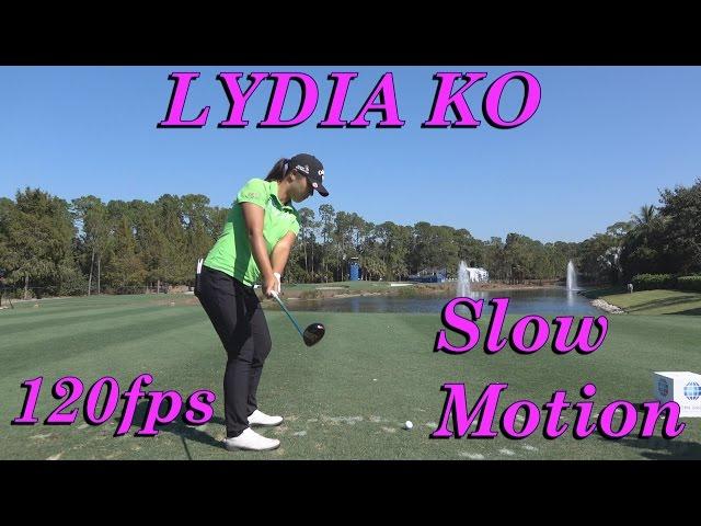 LYDIA KO DTL PAR 3 HYBRID WOOD GOLF SWING 120fps SLOW MOTION 1080 HD