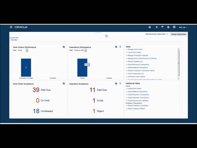 Oracle Supply Chain Cloud: Manufacturing Cloud Demo