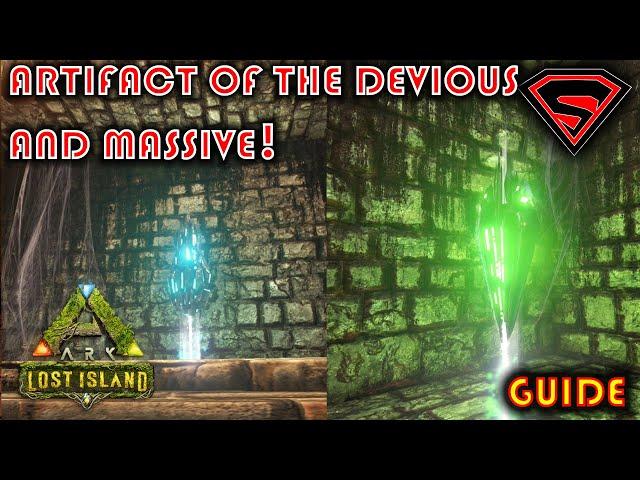 ARK LOST ISLAND ARTIFACT OF THE DEVIOUS AND MASSIVE - HOW TO GET THE ARTIFACTS EASY