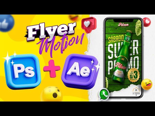  Como hacer Motion Flyers  en Photoshop y After Effects + RECURSOS GRATIS