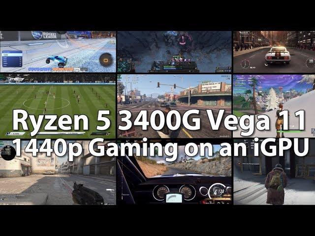 Ryzen 5 3400G, 1440p Gaming on an APU? 11 Games Benchmark