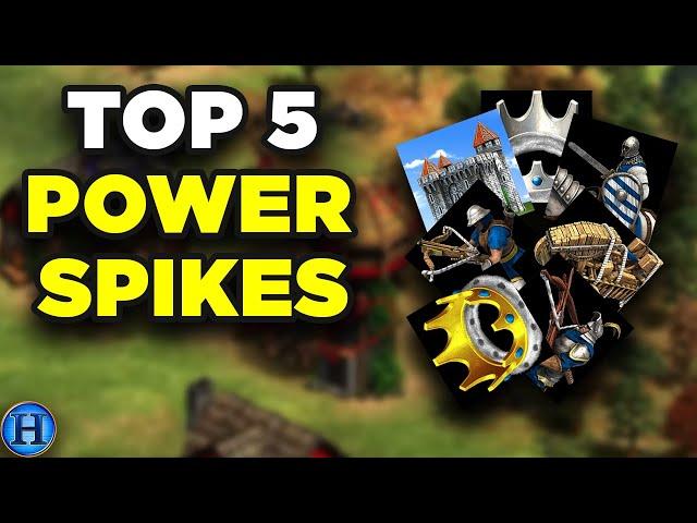 Top 5 Power Spikes & How To Use Them | AoE2