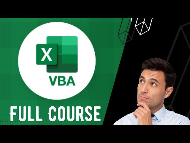 Microsoft Excel VBA Tutorial | Full Course