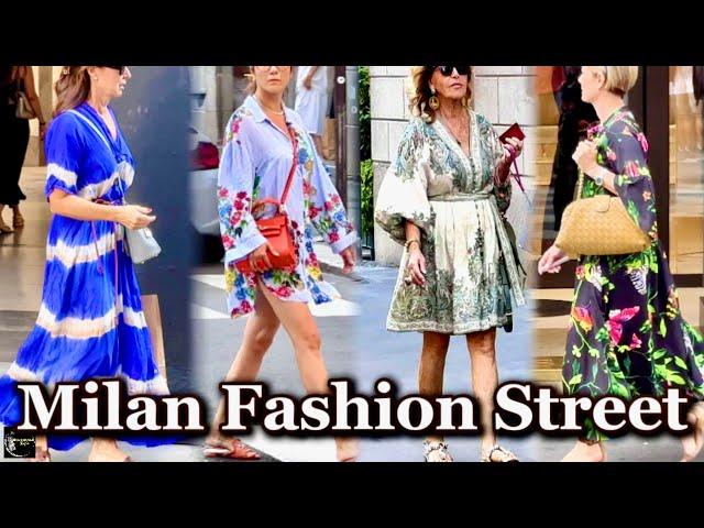 Glimpse of Milan Fashion Week  Fall Outfit 2024/2025 | Busy Fashionista Walk | Milan Street Style