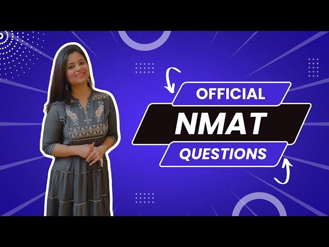 NMAT PYQs | NMAT Official Guide solved | Episode 1 | Karishma Vanvani