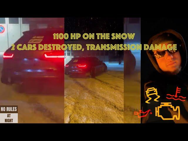 Bmw M and Audi RS destroyed in snow test / Drift / Lounch / Sound /quattro / xdrive