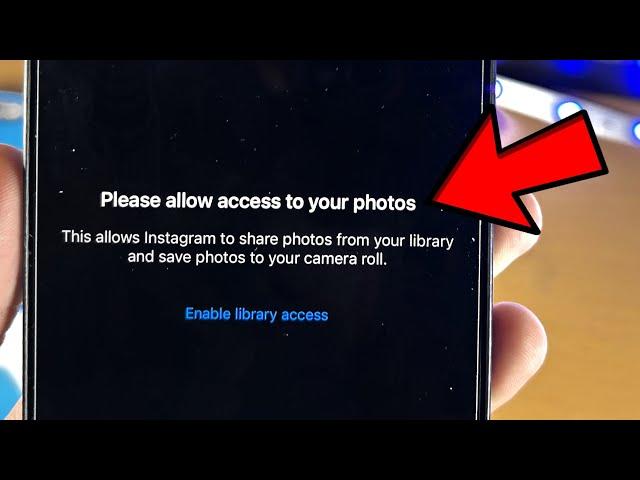 Instagram Photo Access NOT Working iPhone SOLVED!