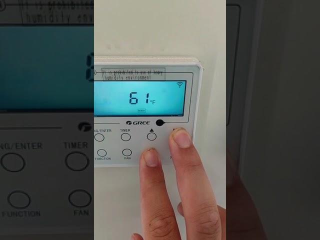 How to change my Gree air conditioner form Fahrenheit to Celsius #gree