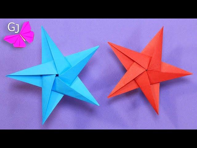 Как сделать оригами звезду из бумаги / Origami star