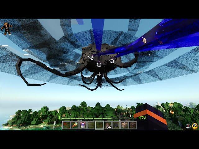 Cracker's Wither Storm Chinese Add-on,RTX[MCPE-MCBE]Wither Storm In Minecraft,EnderFoxBoy MC,Ep2!!!