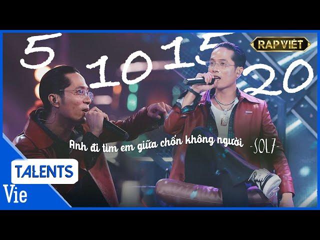 Sol7 đếm 5-10-15-20 cực cuốn siêu nghiện replay trăm lần | Sol7 & Pretty XIX - Team Binz Rap Việt