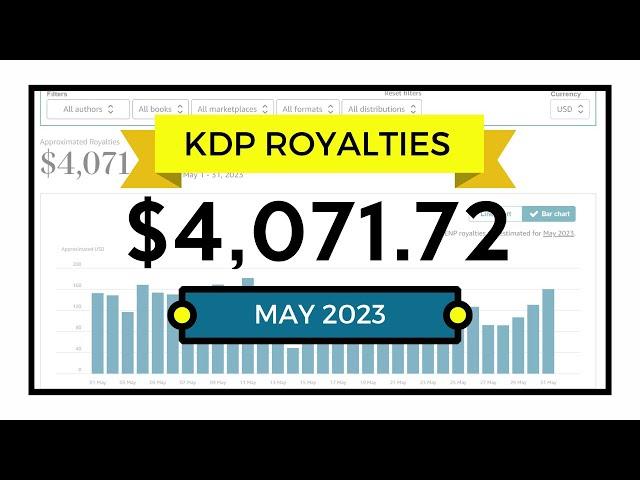 My Amazon KDP Income Report for May 2023 - Low Content Publishing Royalties