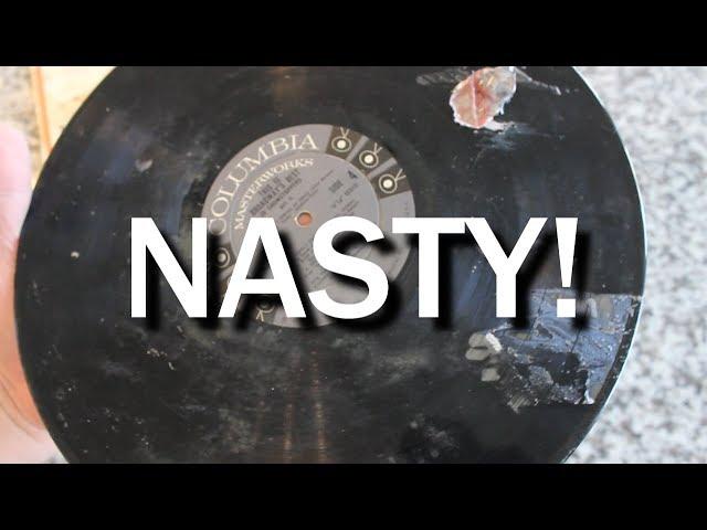 EXPERIMENT! Quick Clean Restoration on Worlds Dirtiest Record! - Record-ology Express!