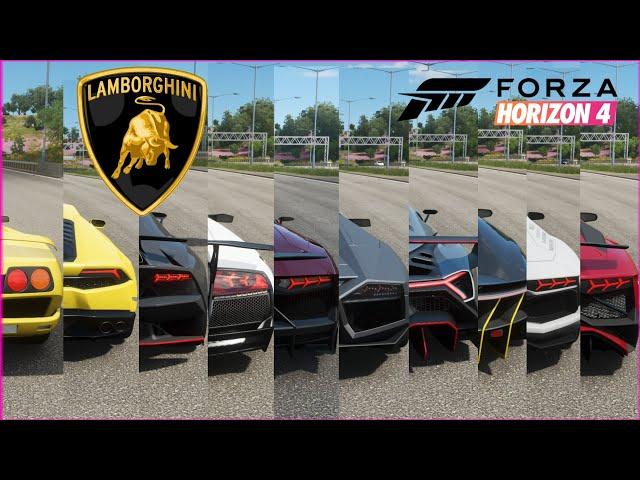 Forza Horizon 4 - Top 10 Fastest Lamborghini cars | Speed Battle