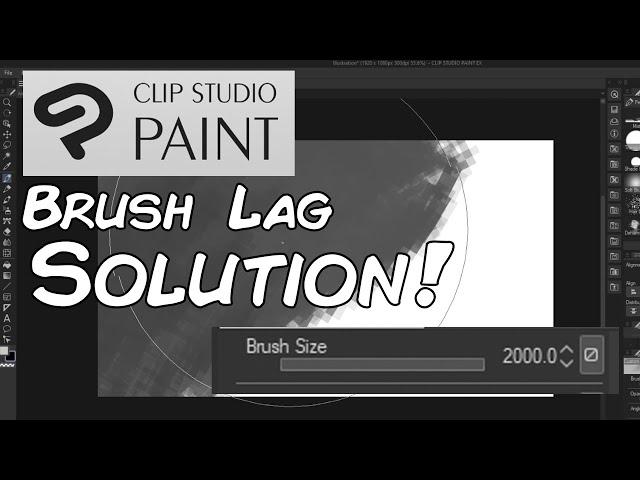 Quick Brush Lag Solution | CLIP STUDIO PAINT