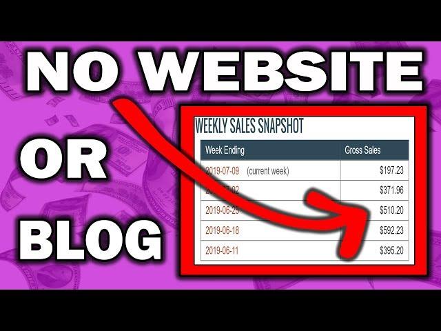 How To Do Affiliate Marketing WITHOUT A Website Or Blog (SUPER SIMPLE)