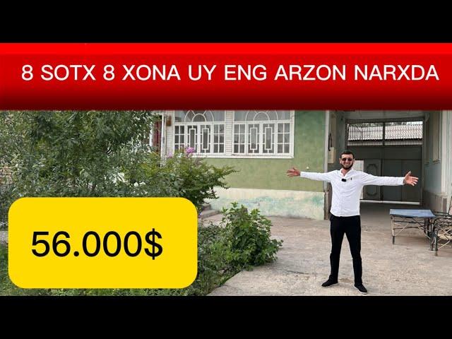 8 SOTX 8 XONA UY JUDA ARZON NARXDA SROCHNO SOTILADI NARXI 56.000$ TOSHKENTGA BIR QADAM