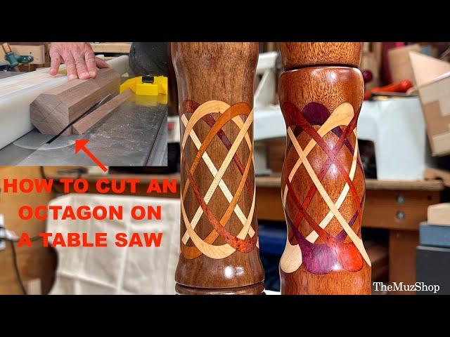 Celtic Knot with 8 Rings plus How to cut an Octagon Block on a Table Saw.