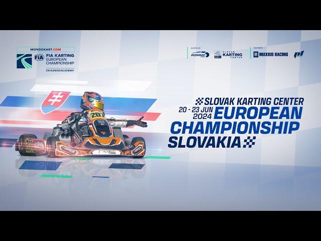 FIA Karting European Championship 2024 Round 3 Slovakia - OK/Junior/Academy TV Highlights