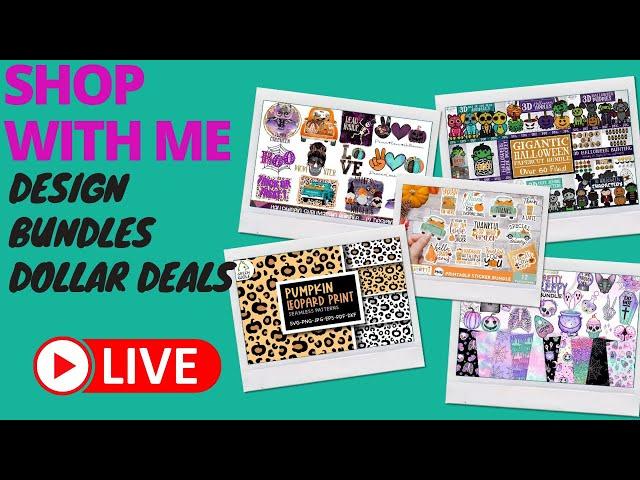 Design bundles Dollar Deals - SHOP WITH ME - Live