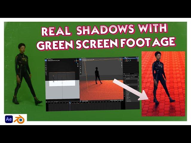 Real 3D shadows with greenscreen footage in Blender