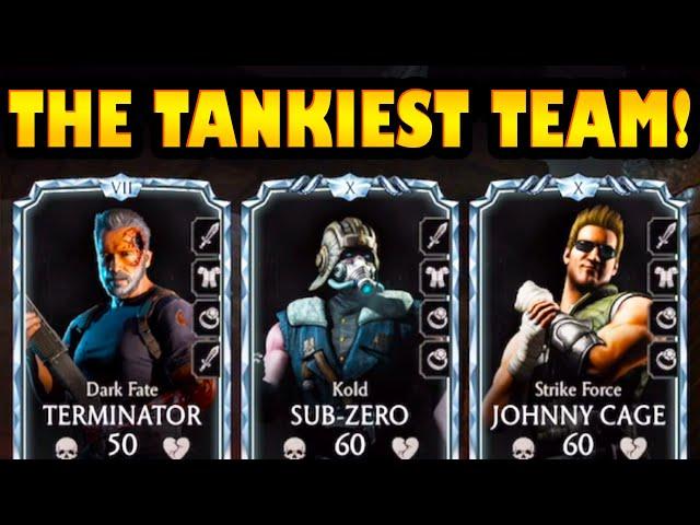 The TANKIEST TEAM in MK Mobile vs. Krypts. This Team is UNSTOPPABLE!