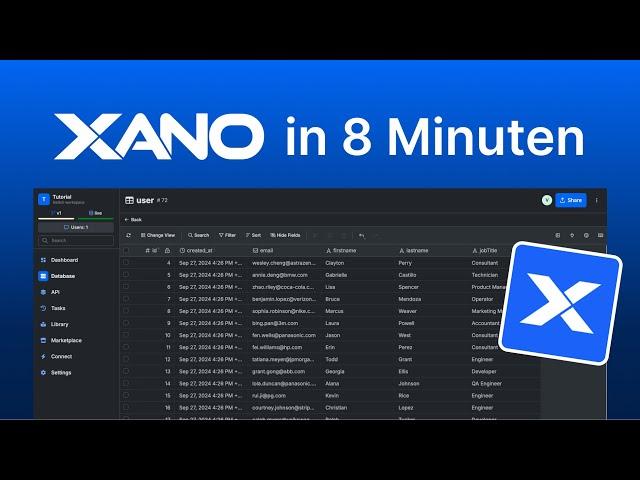 Das ultimative No-Code Backend: Xano (Alles was du wissen musst)