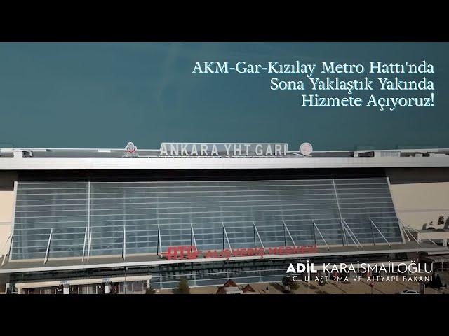 AKM-Gar-Kızılay Metro Hattı'nda Sona Yaklaştık Yakında Hizmete Açıyoruz!