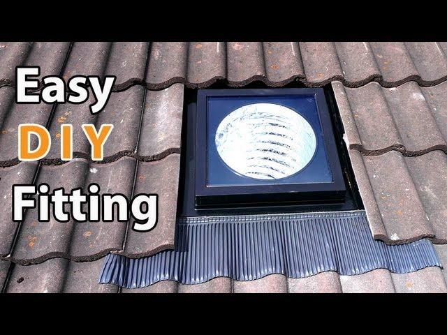 VELUX sun tunnel DIY install - EASY how to fit a solar tube or suntube