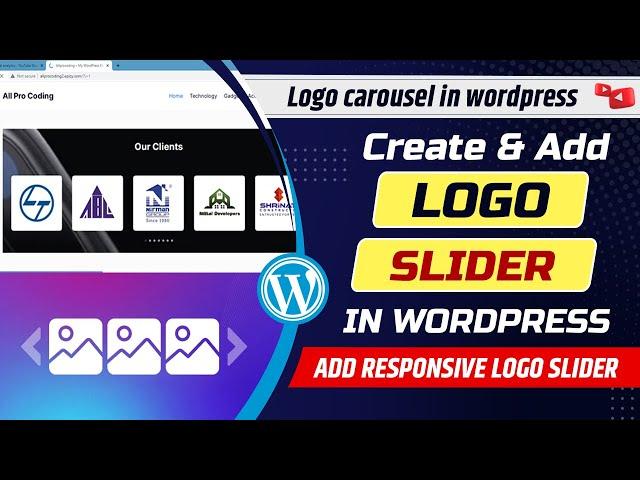 How to add client logo slider in WordPress website | Add responsive logo slider