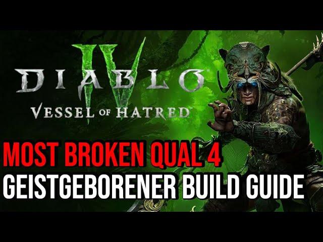 Diablo 4 - Geistgeborener Build Guide auf Deutsch | Most overpowered Skilltree in Vessel of Hatred