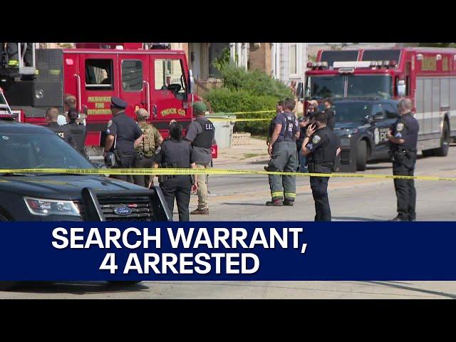 Milwaukee police search house near 24th and National; 4 arrested | FOX6 News Milwaukee