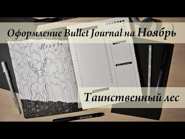 Bullet Journal | Ноябрь - "Таинственный лес"