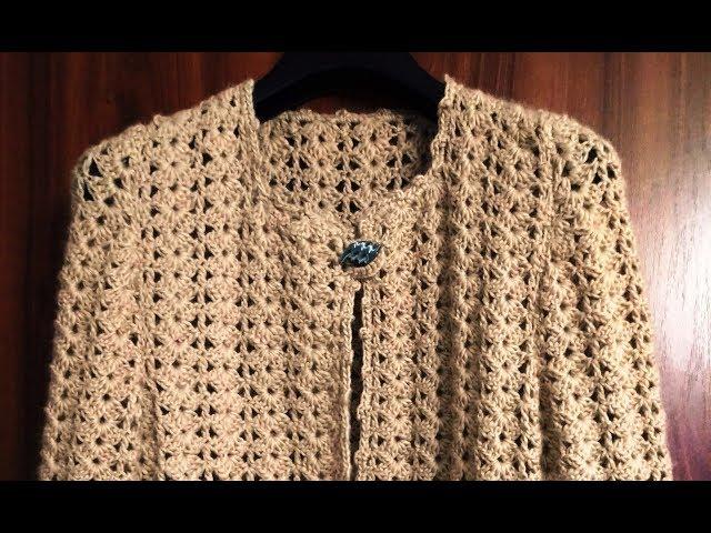 Crochet jacket - 1st part - the back