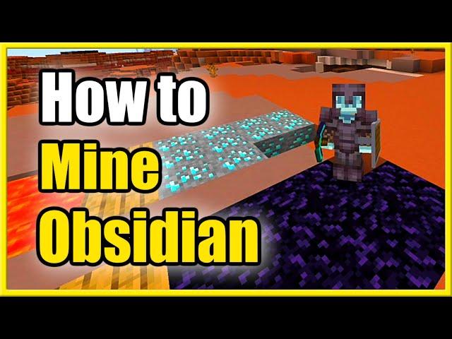 How to Mine Obsidian in Minecraft Survival (Best Tutorial)