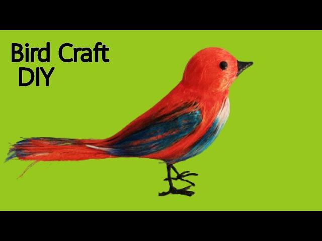 thermocol craft/bird craft/ ribben craft/thermocol bird craft/ribben bird/DIY