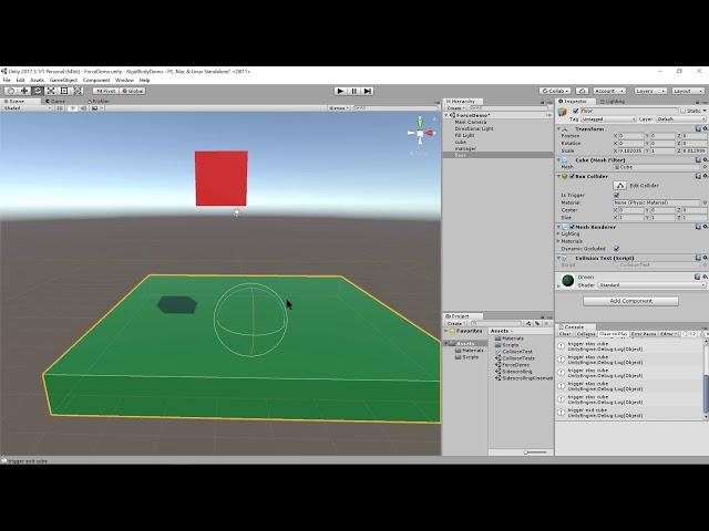 Unity - lesson 13 - colliders and rigidbodies