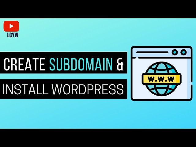 How to Create SUBDOMAIN and Install Wordpress using Cpanel 2021 (Easy)