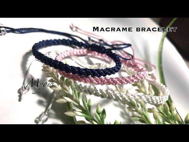 SIMPLE MACRAME BRACELET FOR BEGINNER - MYOW 223