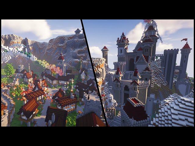 Kingdom Dragon Attack | Minecraft Timelapse