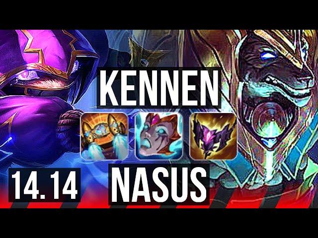 KENNEN vs NASUS (TOP) | Rank 1 Kennen, Dominating, Rank 28 | BR Challenger | 14.14