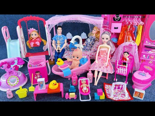 12 Minutes Satisfying with Unboxing Pregnancy Playset，Princess Bedroom Collection ASMR | Review Toys