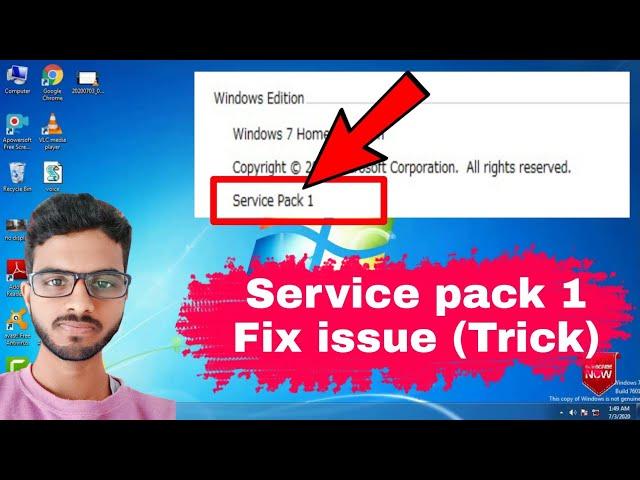 how to install service pack 1|| service pack 1 problem fix without any software (100% working )