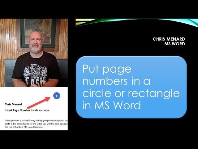 Microsoft Word - Display Page Numbers in Shapes by Chris Menard