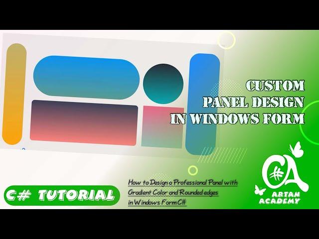 C# Custom Panel - Rounded, Gradient Panel in Windows Form