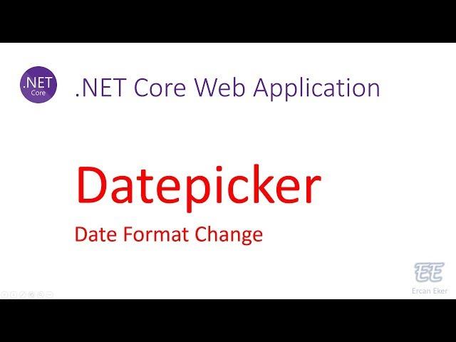 014 - .Net Core: Update Date Format In Datepicker