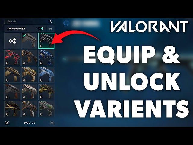 VALORANT Console: How to Unlock & Equip Weapon Skin Variants (PS5 & Xbox Series XS)