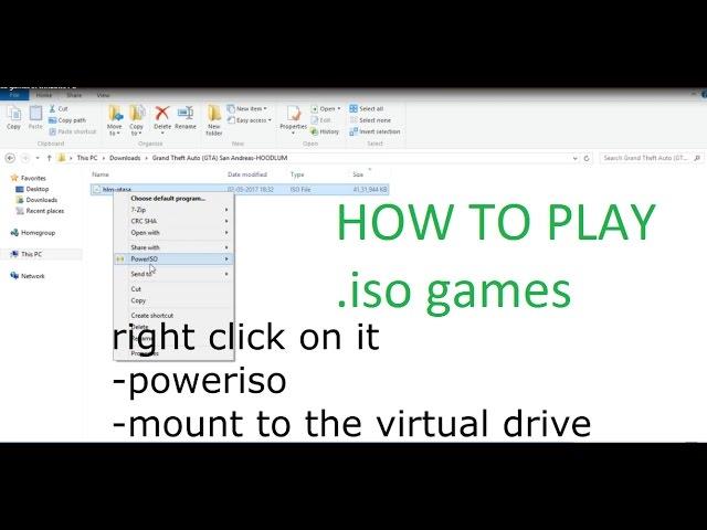 How To Install and play .iso games on a Windows PC